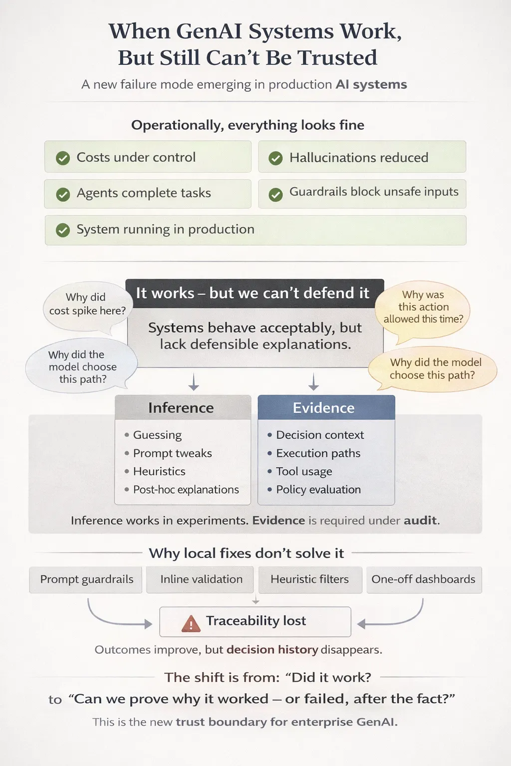 When GenAI Systems Behave “Correctly” - But Still Can’t Be Trusted